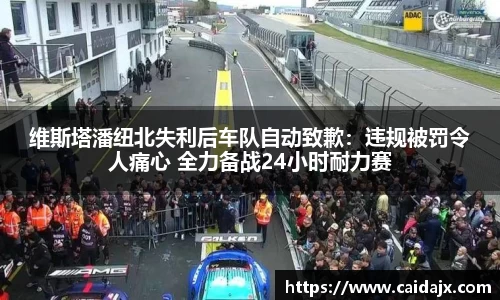 维斯塔潘纽北失利后车队自动致歉：违规被罚令人痛心 全力备战24小时耐力赛